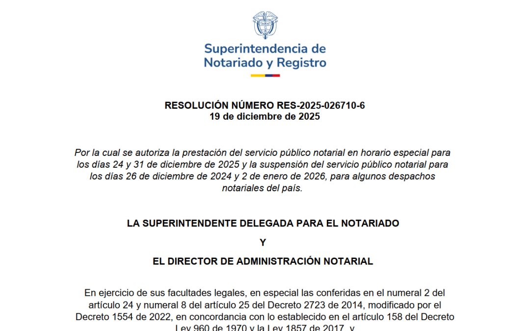 RESOLUCIÓN NÚMERO RES-2025-026710-6